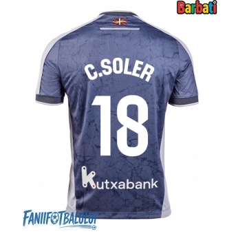 Real Sociedad Carlos Soler #18 Tricou Fotbal Replică 2025-26 Barbati Deplasare